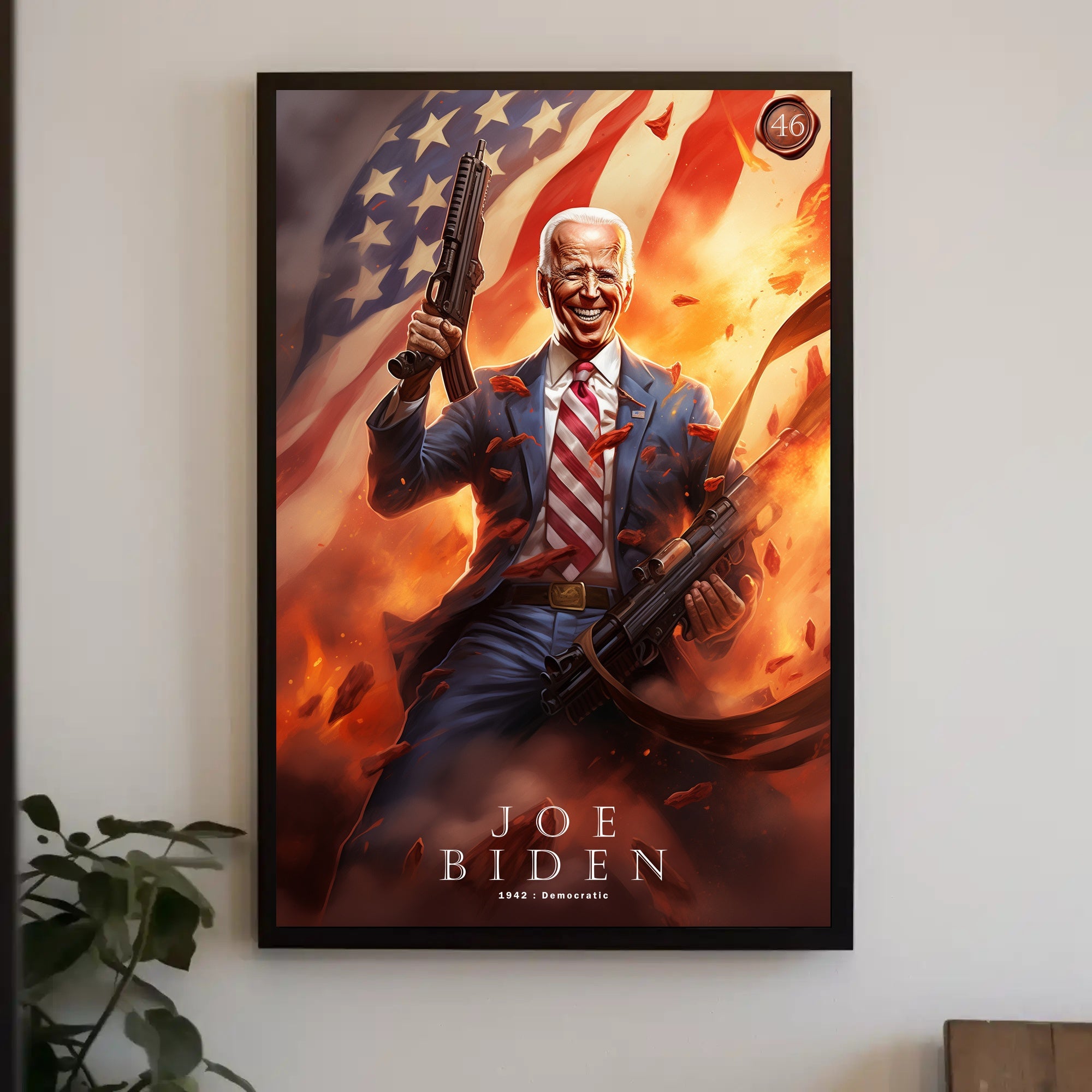 Joe Biden 46th President Funny Patriotic Poster