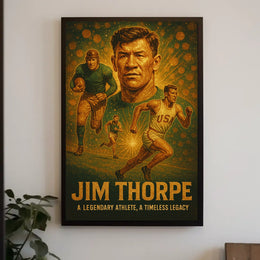 Celebrating an Icon Jim Thorpe Poster