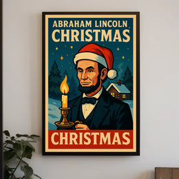 Abraham Lincoln Christmas Poster