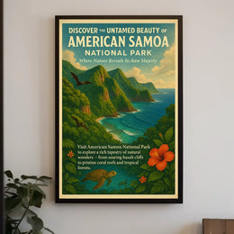Discover Untamed Beauty American Samoa National Park Poster