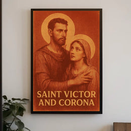 Saint Victor and Corona Poster
