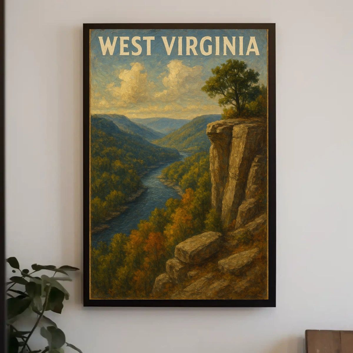 West Virginia Scenic Landscape Poster