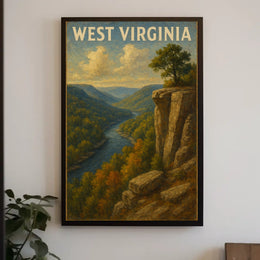 West Virginia Scenic Landscape Poster