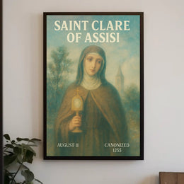 Saint Clare Of Assisi Poster