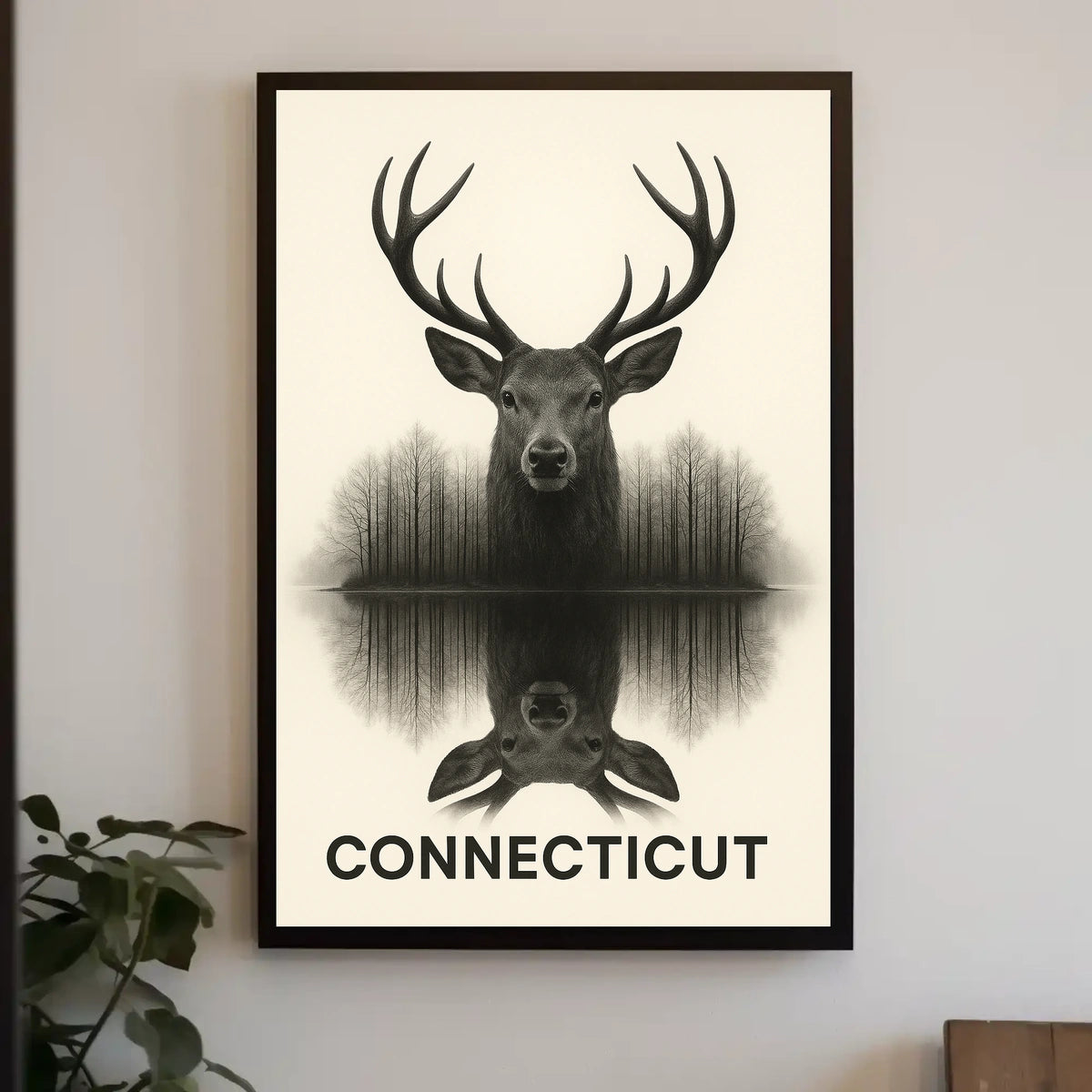 Connecticut Wildlife Reflection Poster