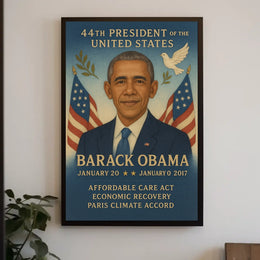 Obama Presidency Commemorative Art Historical or Presidential Poster