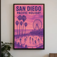 San Diego Pacific Holiday Poster