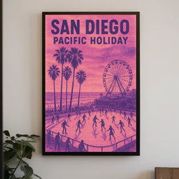 San Diego Pacific Holiday Poster