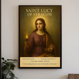 Saint Lucy Of Syracuse Poster Classic Sacred Wall Art