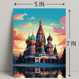 Vibrant St. BasilS Cathedral Poster