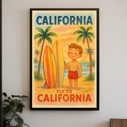Fly to California Poster