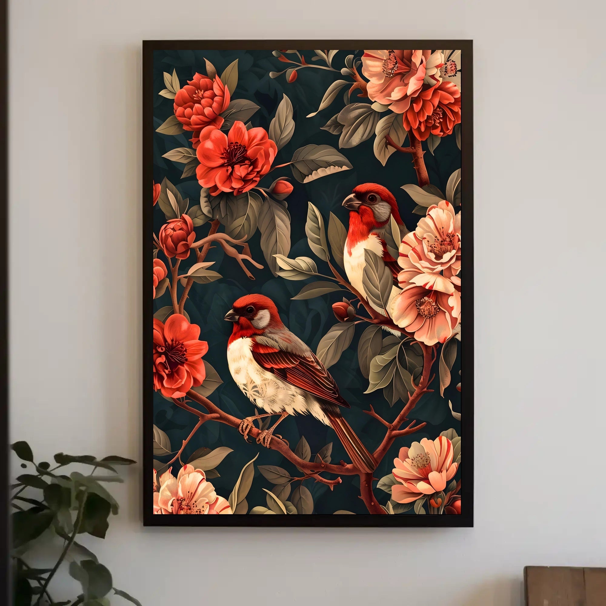 Birds and Blossoms Wall Art Print