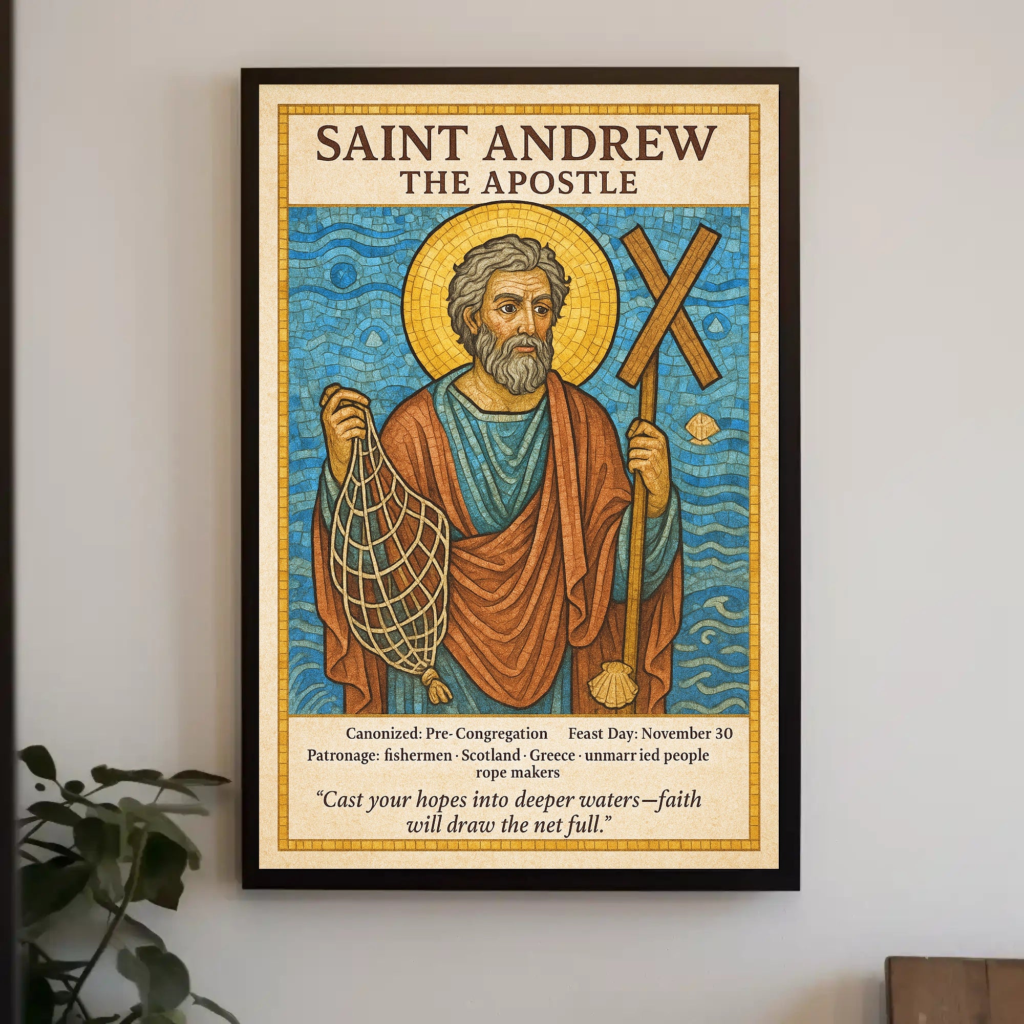 Saint Andrew the Apostle Poster PosterGoat