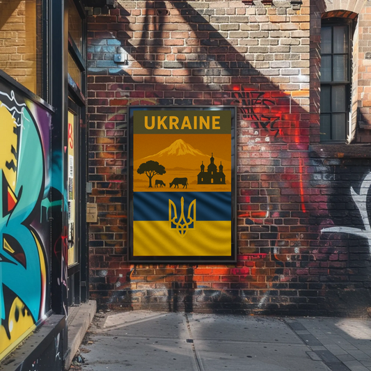 Explore Ukraine's Timeless Beauty with Vintage Travel Poster