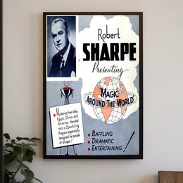 Magic Show Vintage Poster Featuring Robert Sharpe Cultural or Heritage Poster
