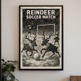 Reindeer Soccer Extravaganza Poster