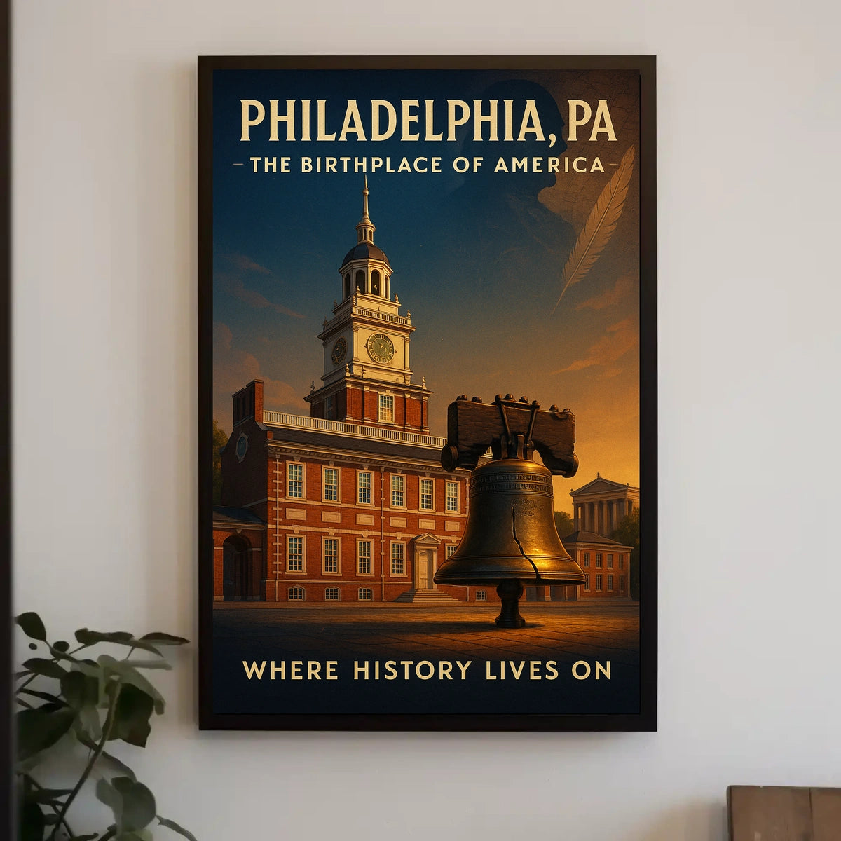 Philadelphia The Birthplace of America Poster