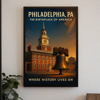 Philadelphia The Birthplace of America Poster