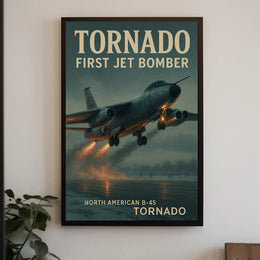 North American B-45 Tornado Early Cold War Poster
