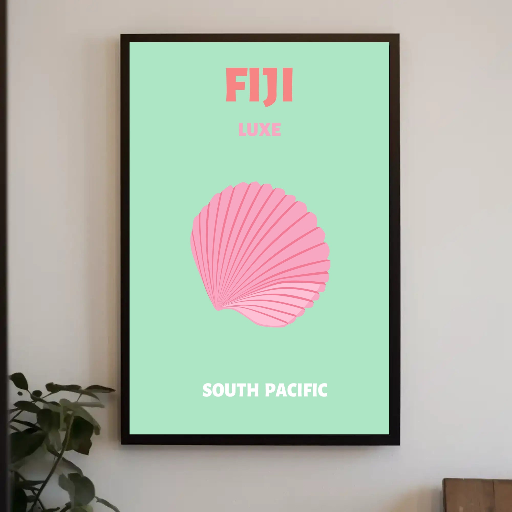 Fiji Tropical Getaway Print - Travel Poster PosterGoat