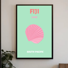 Fiji Tropical Getaway Print - Travel Poster PosterGoat