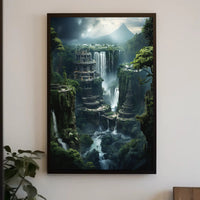 Fantastical Ancient Landscapes Art Poster