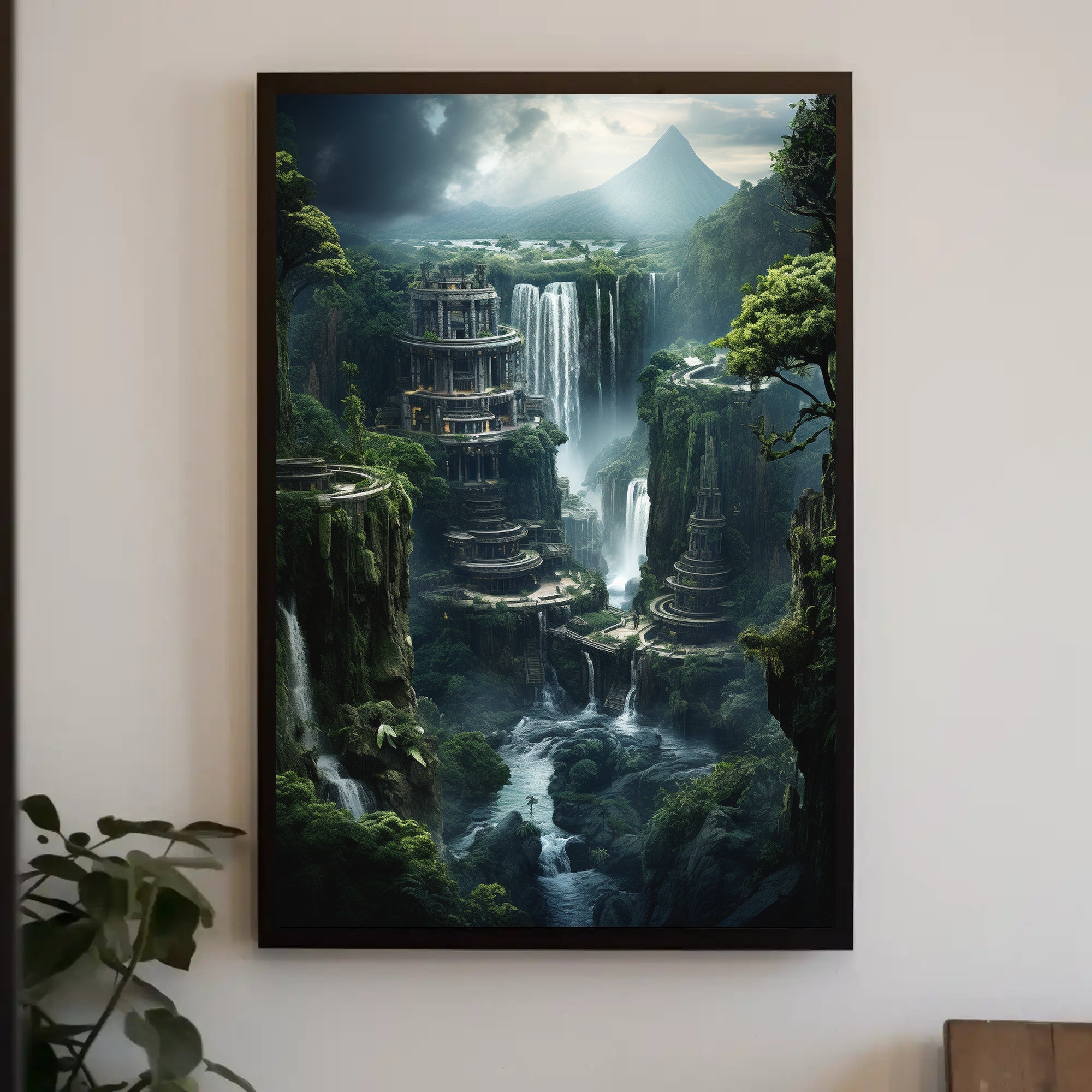 Fantastical Ancient Landscapes Art Poster