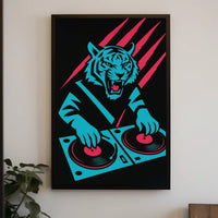 Dj Tiger Groove Poster
