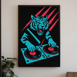 Dj Tiger Groove Poster