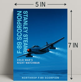Northrop F-89 Scorpion Cold War's Night Watchman Poster PosterGoat