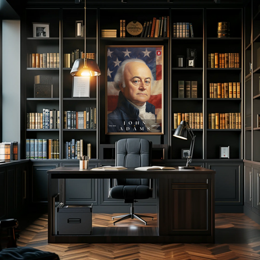 John Adams 2nd President Of The United States Portrait