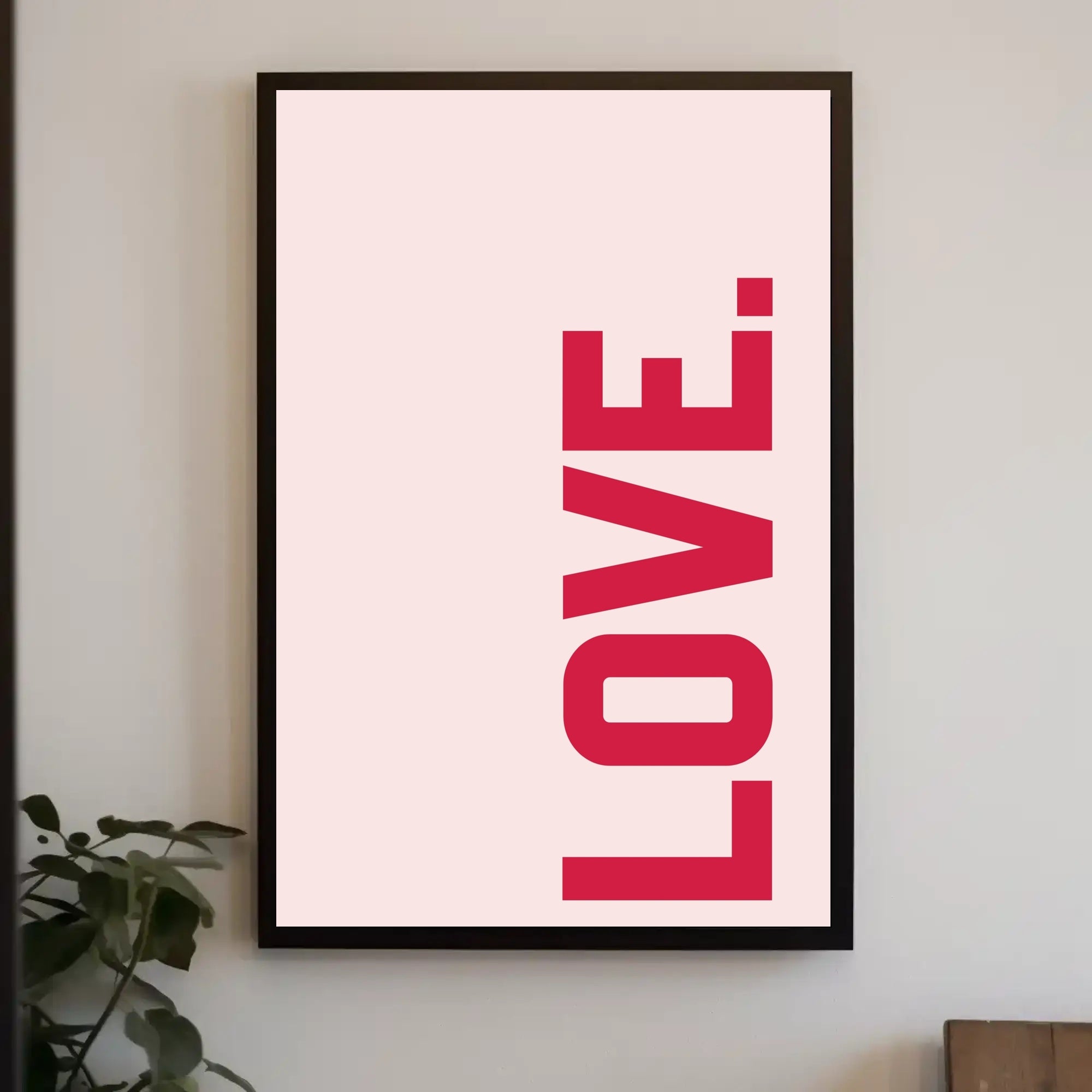 Bold Minimalist Typography Art Print - Abstract or Artistic Poster PosterGoat