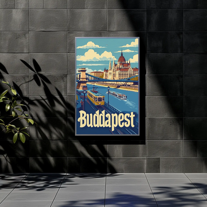 Budapest Cityscape Poster