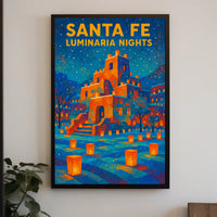 Santa Fe Luminaria Nights Poster