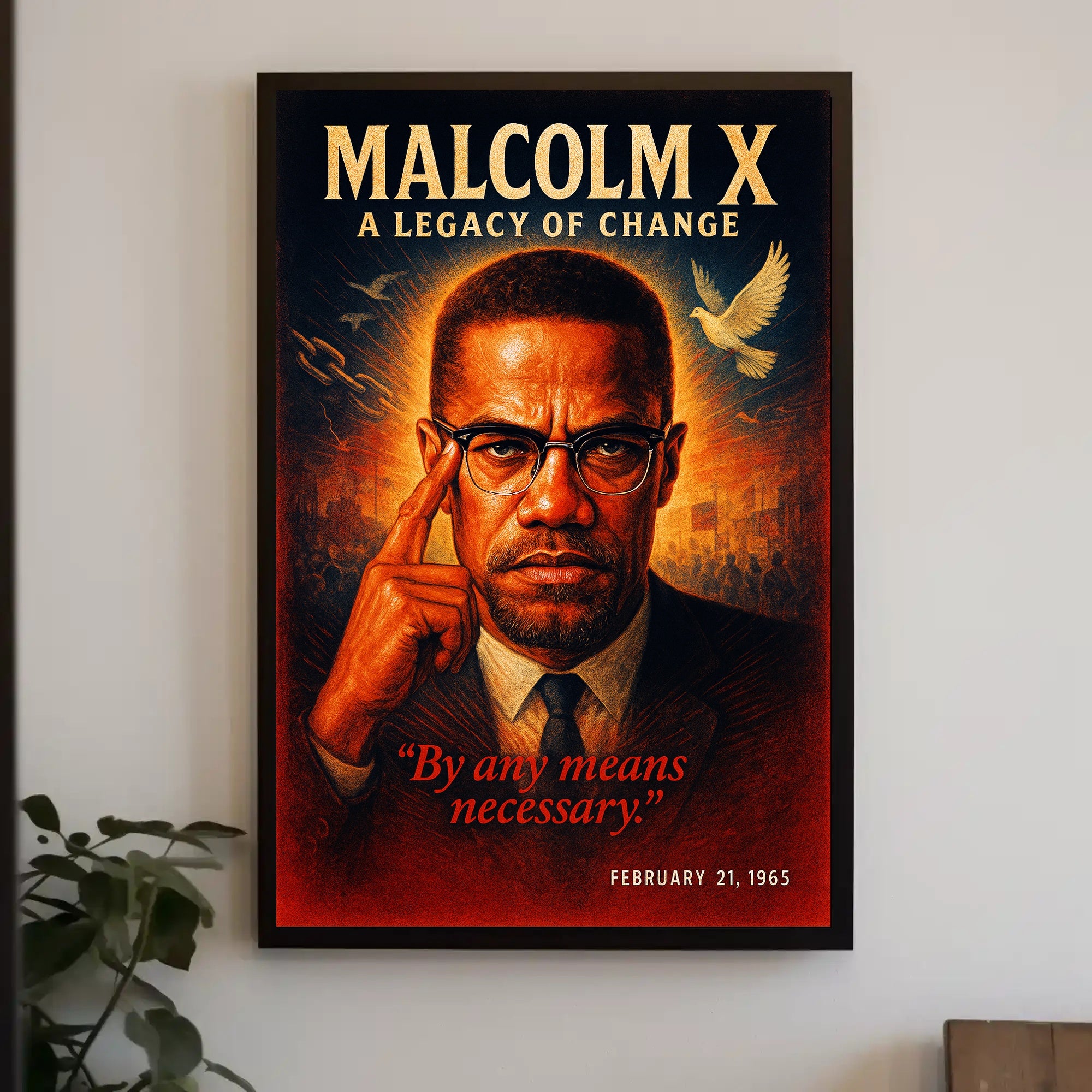 Malcolm X A Legacy of Change Poster PosterGoat