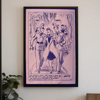 1942 Marine Camaraderie Vintage WWII Art Print