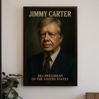 Jimmy Carter 39th President Poster Vintage Wall Art Gift