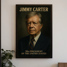 Jimmy Carter 39th President Poster Vintage Wall Art Gift