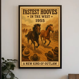 Fastest Hooves in the West Poster