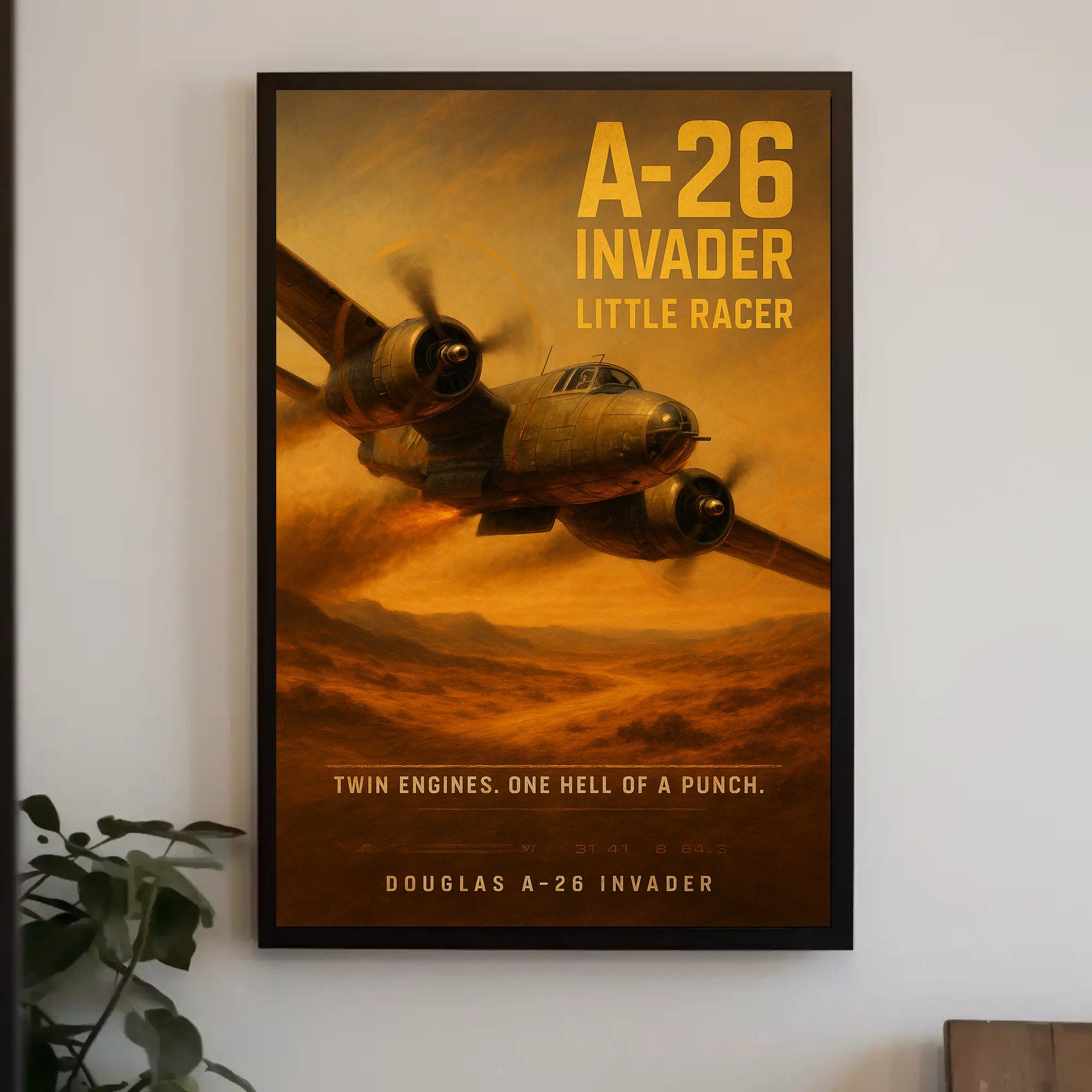 Douglas A-26 Invader WWII Aircraft Poster