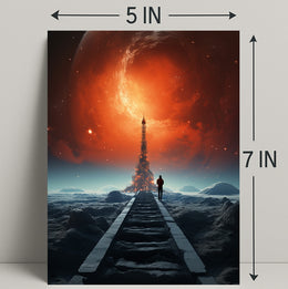 Journey To The Cosmic Tower Poster PosterGoat