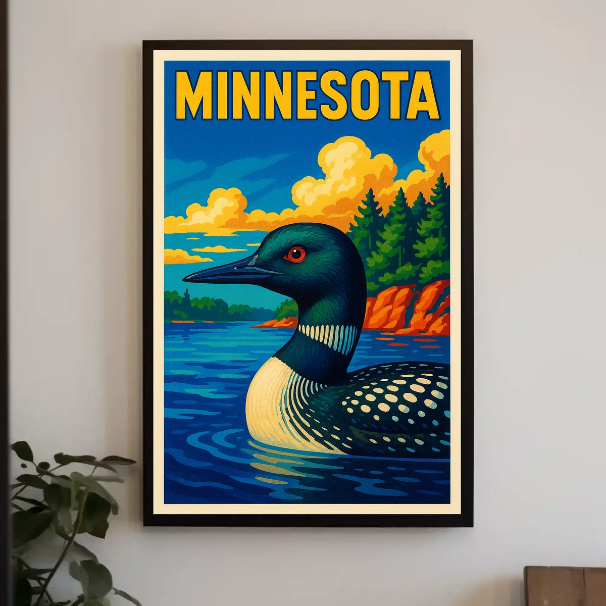 Minnesota Loon Poster