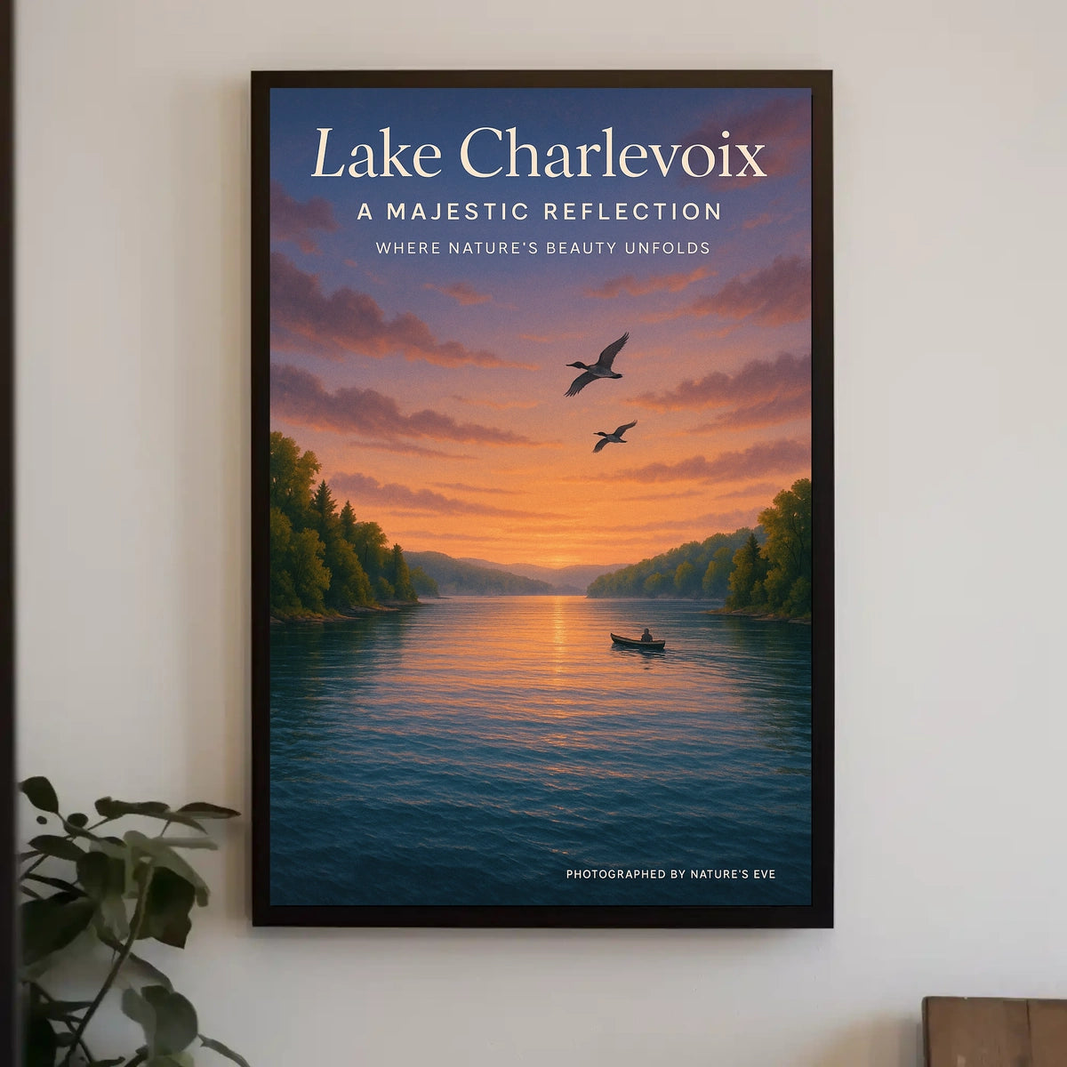Lake Charlevoix A Majestic Reflection Poster