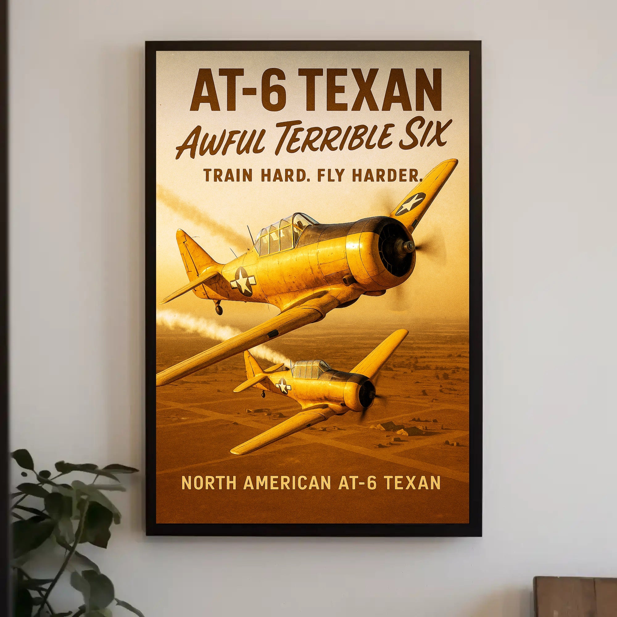 North American AT-6 Texan Poster PosterGoat
