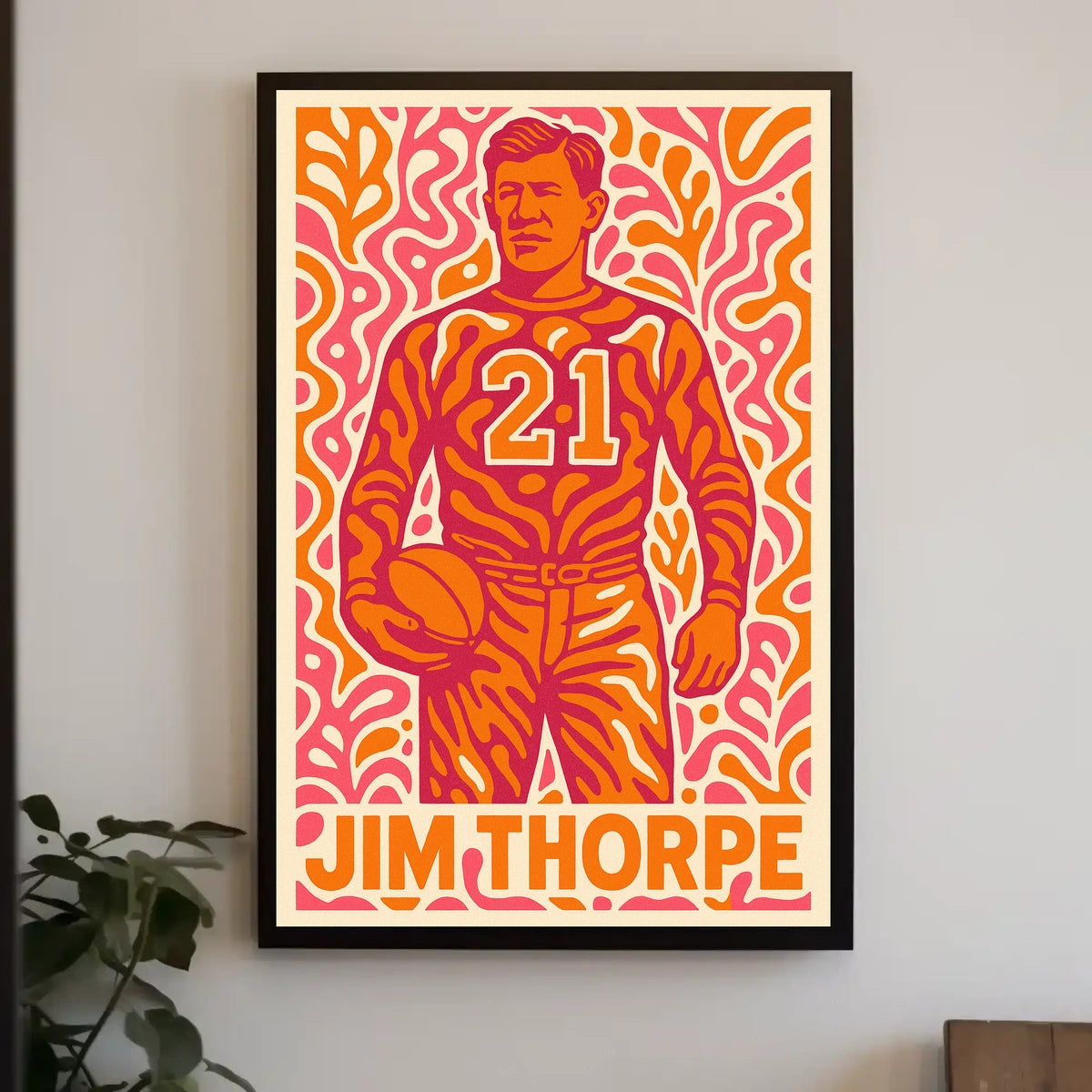 Jim Thorpe Legendary Athlete Poster