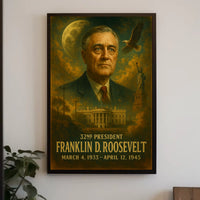 Franklin D. Roosevelt 32nd President Poster