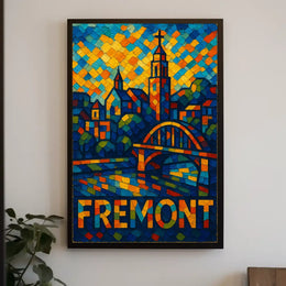 Fremont Vibrant Cityscape Poster