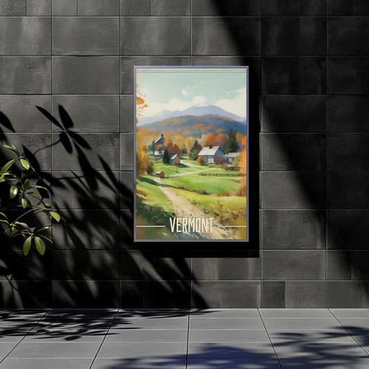 Vermont United States Vintage Poster