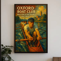 Oxford Boat Club Masters Of The Thames Poster