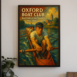 Oxford Boat Club Masters Of The Thames Poster